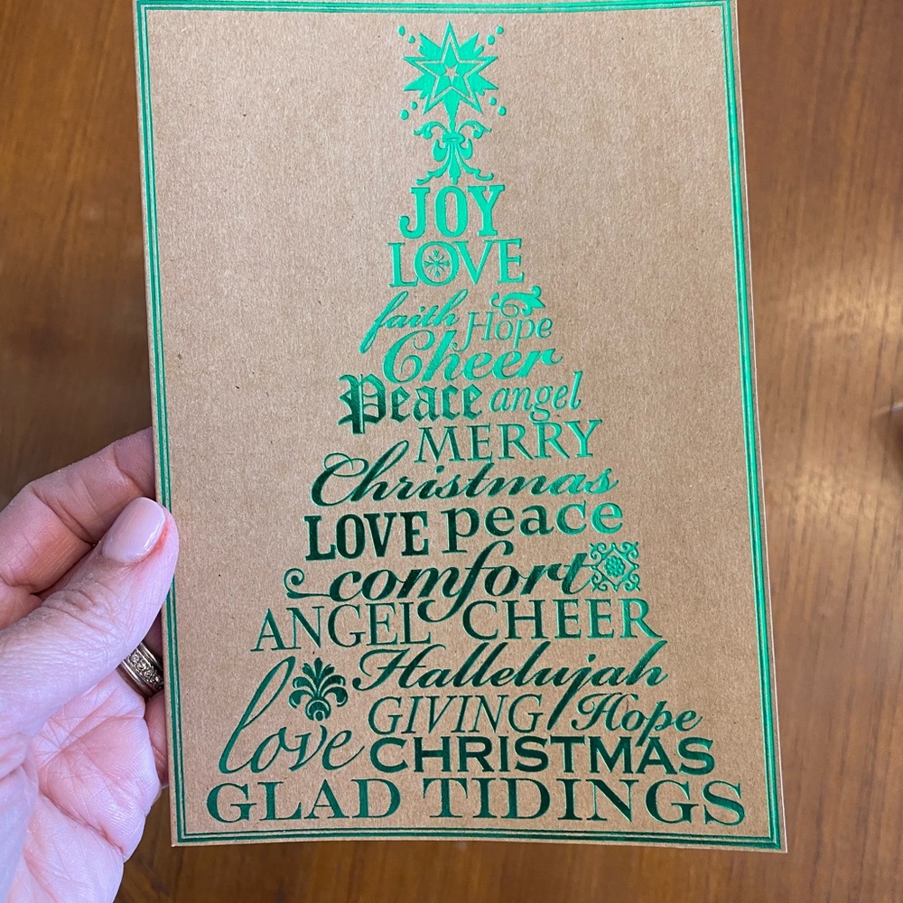 NEW 45 Green Holiday Greeting Cards